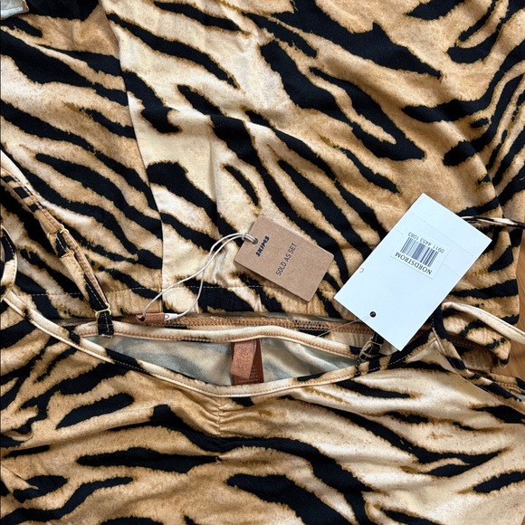 🐅 SOLD OUT SKIMS Sleep Cami Set | Bronze Tiger Print 🐯M | NWT - Picture 2 of 6